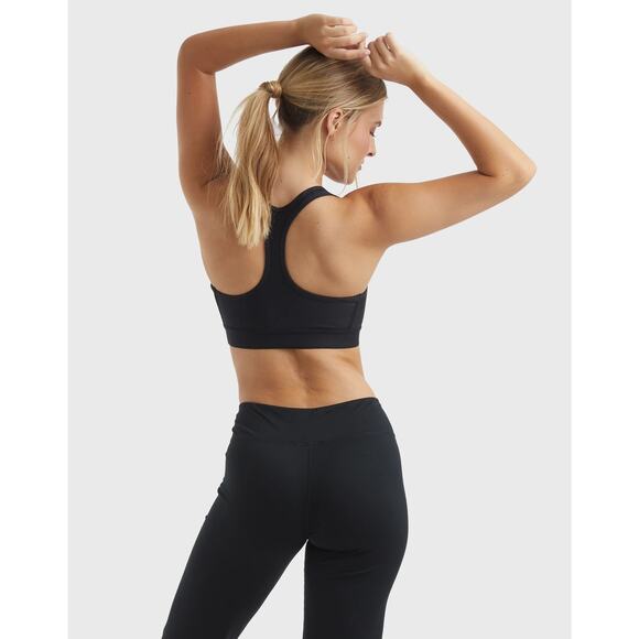 Hanes Sport Women's L Black Racerback Sports Bra Compression Athleisure H20-18 - Picture 2 of 6